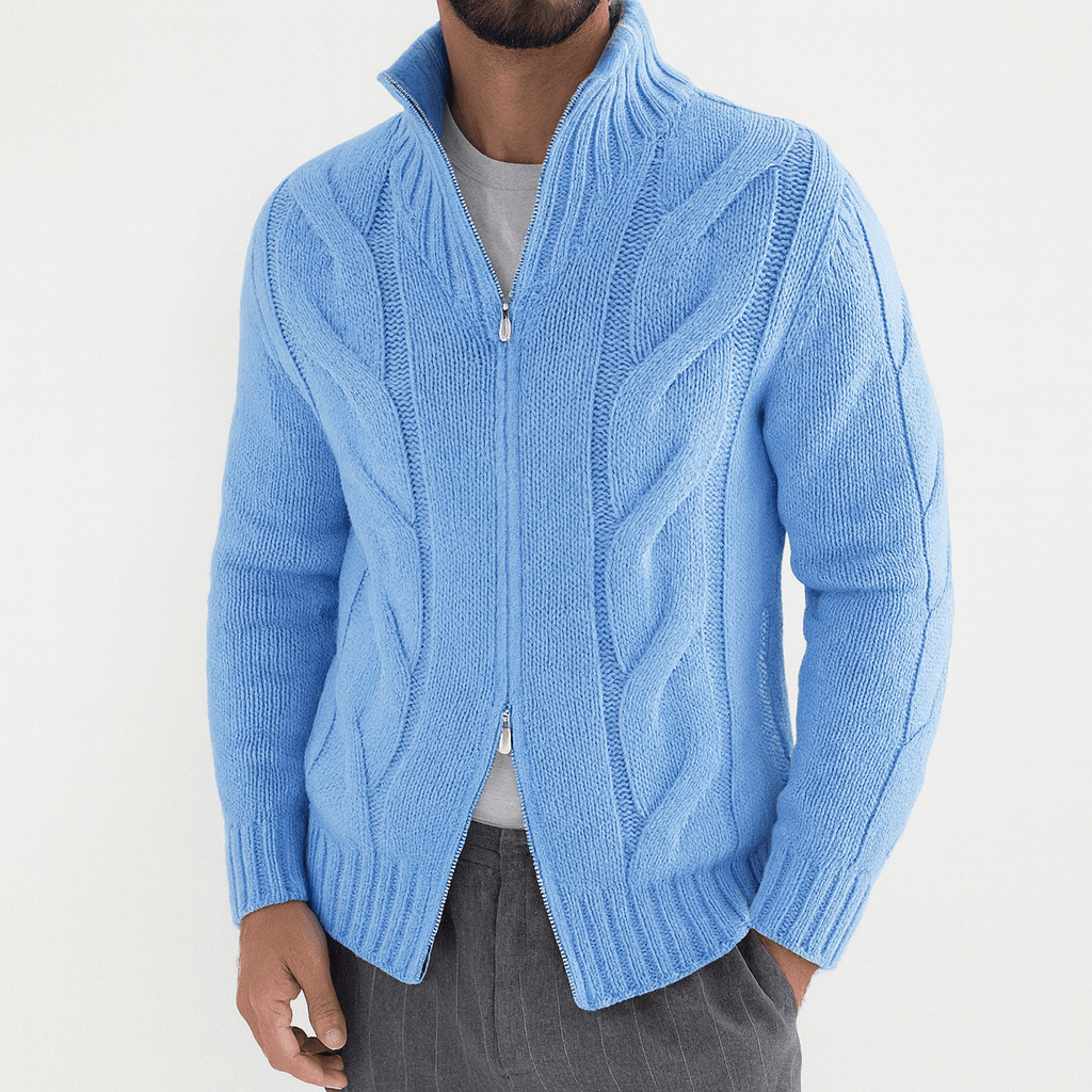 Unisex Full-Zip Knit Cardigan Regular Fit