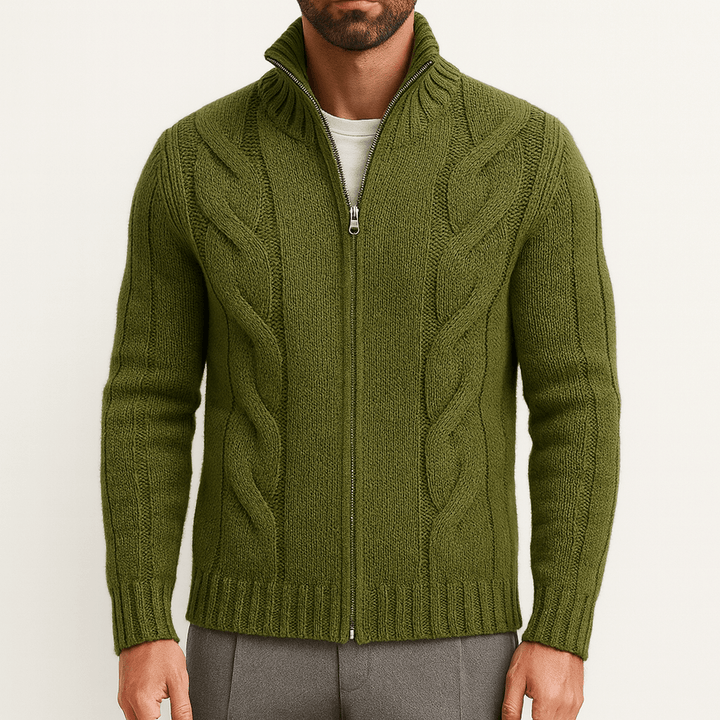 Unisex Full-Zip Knit Cardigan Regular Fit