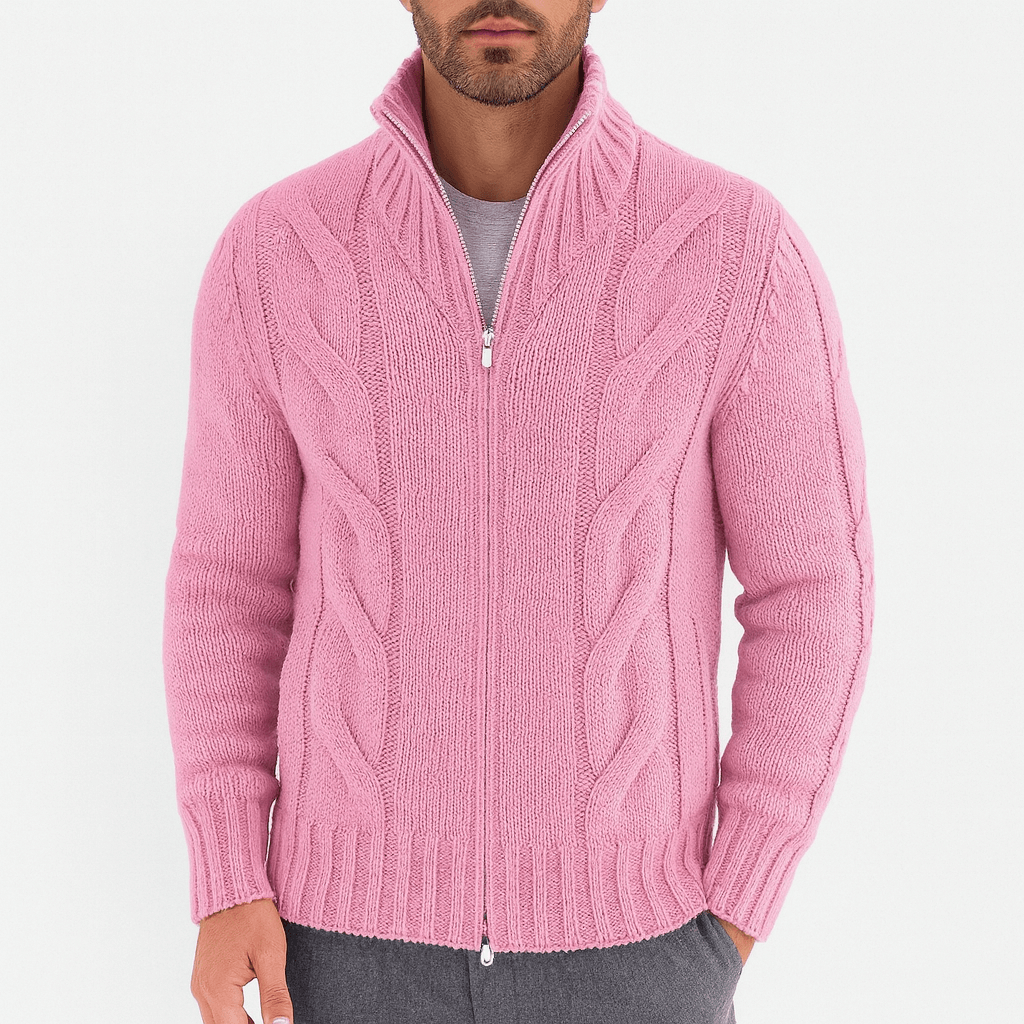 Unisex Full-Zip Knit Cardigan Regular Fit