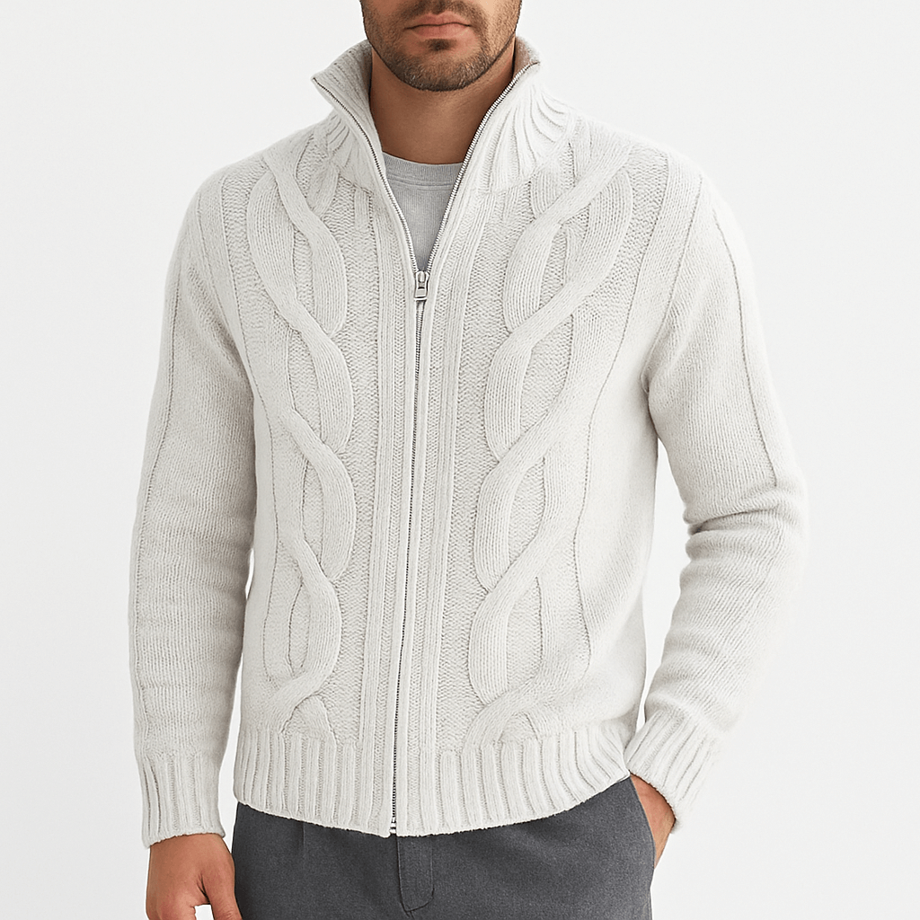 Unisex Full-Zip Knit Cardigan Regular Fit
