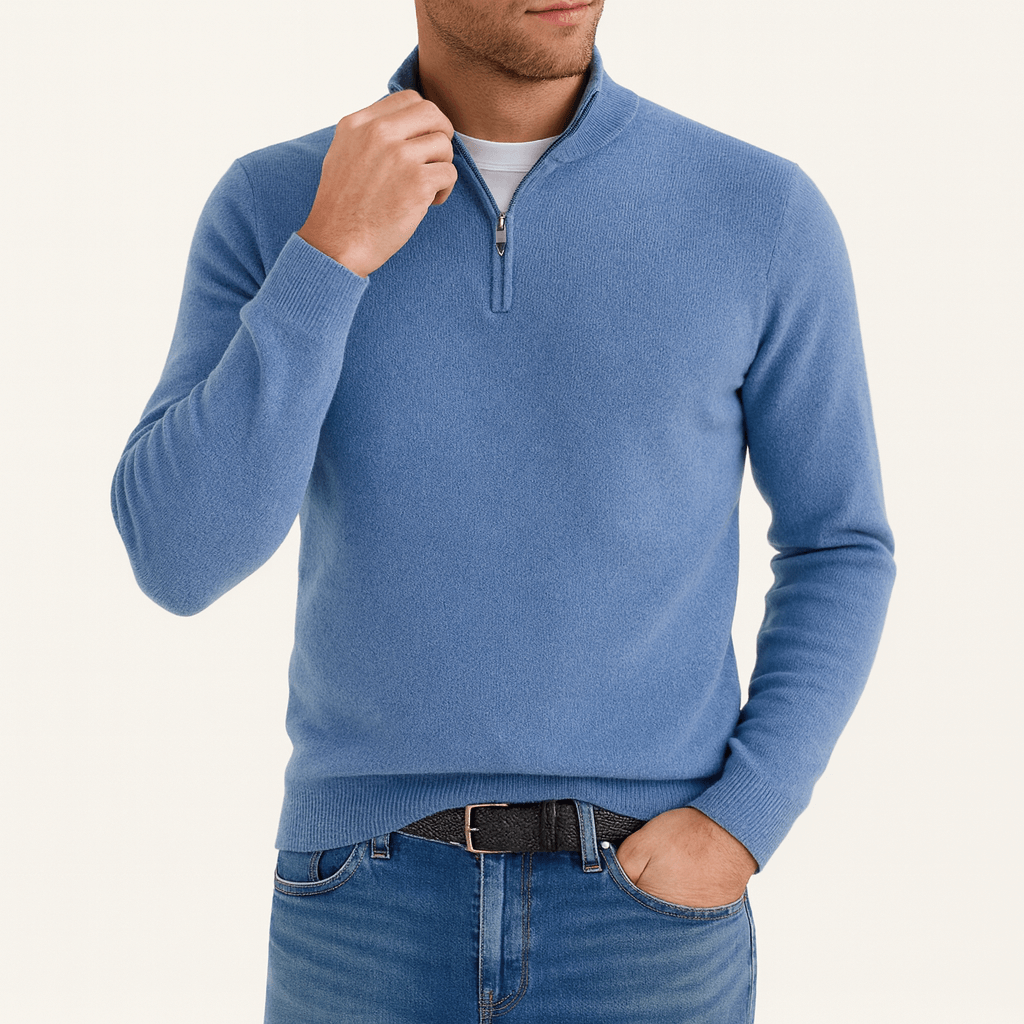Unisex Full-Zip Knit Sweater Regular Fit