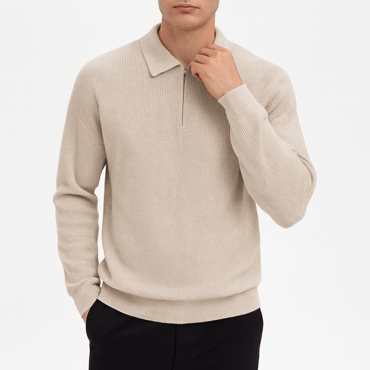 Unisex Half-Zip Sweater Knit Lightweight