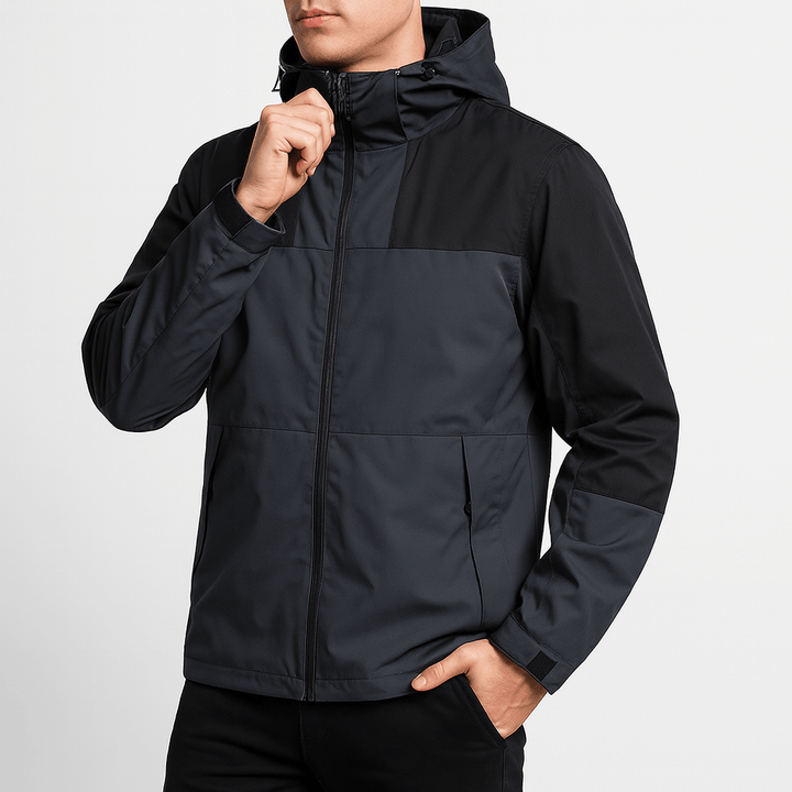 Unisex Hooded Outdoor Jacket Lightweight Waterproof