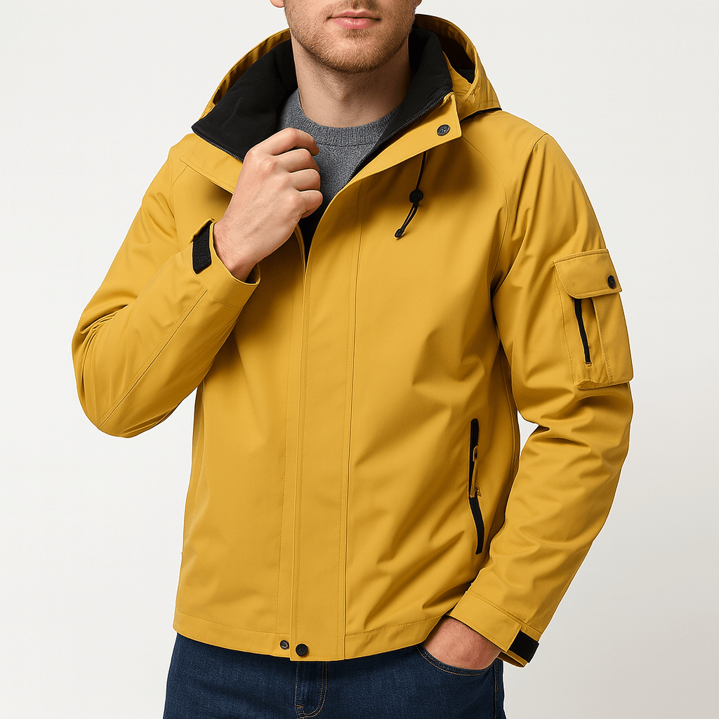 Unisex Hooded Utility Jacket Lightweight Casual Fit - BritishMode