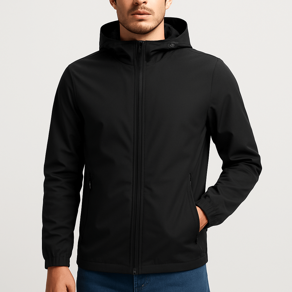 Unisex Hooded Jacket with Zip Closure - BritishMode