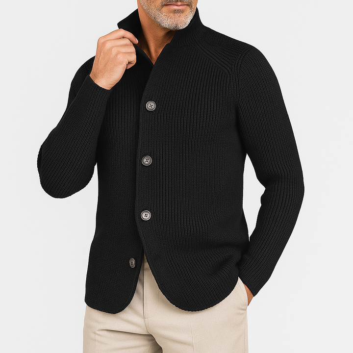 Womens Knit Cardigan with Buttons Classic Fit - BritishMode