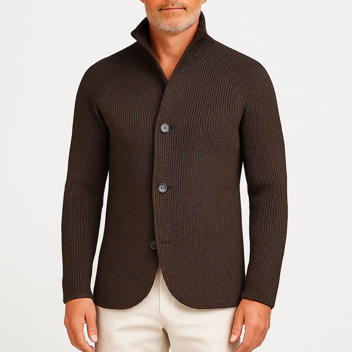 Womens Knit Cardigan with Buttons Classic Fit