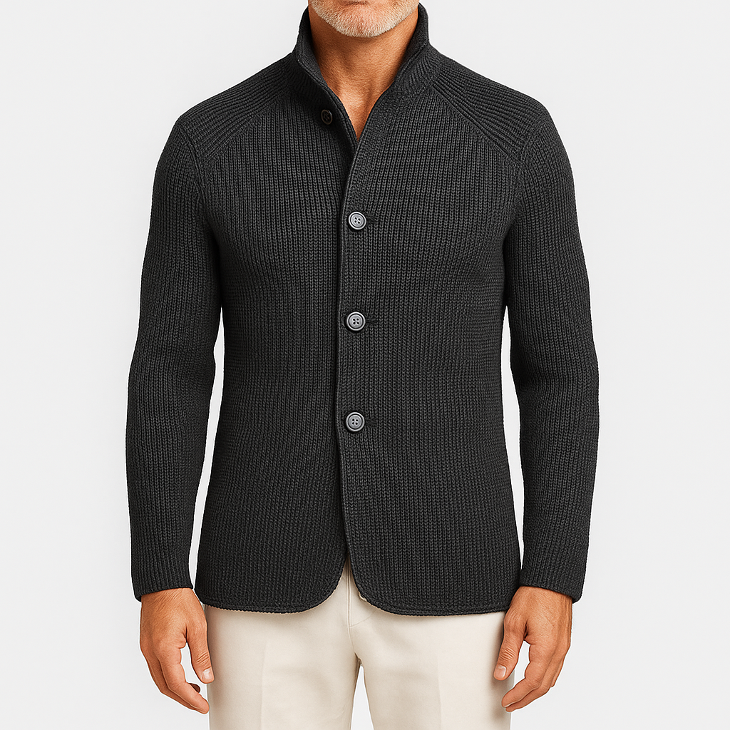Womens Knit Cardigan with Buttons Classic Fit