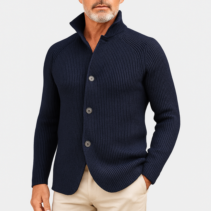 Womens Knit Cardigan with Buttons Classic Fit