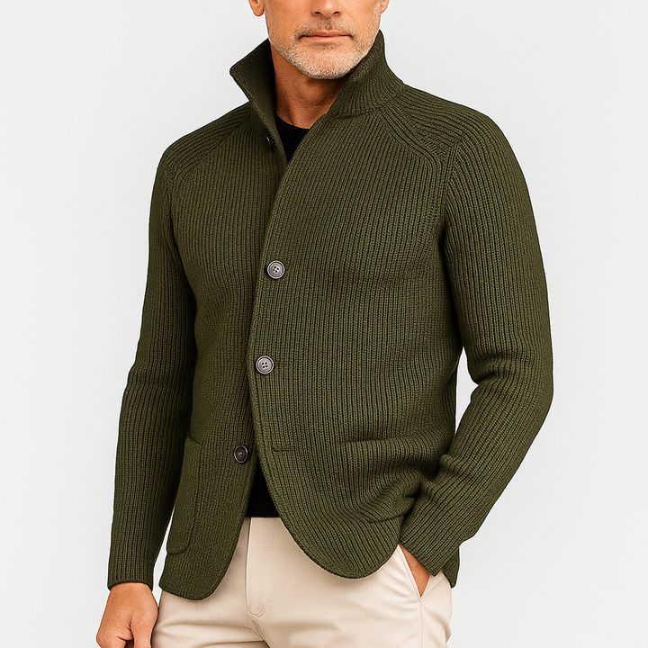 Womens Knit Cardigan with Buttons Classic Fit
