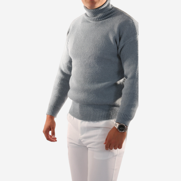 Womens Knit Turtleneck Sweater Ribbed Fit