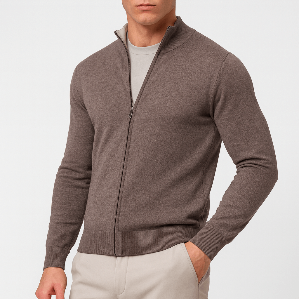 Unisex Knit Vest with Front Zip - BritishMode