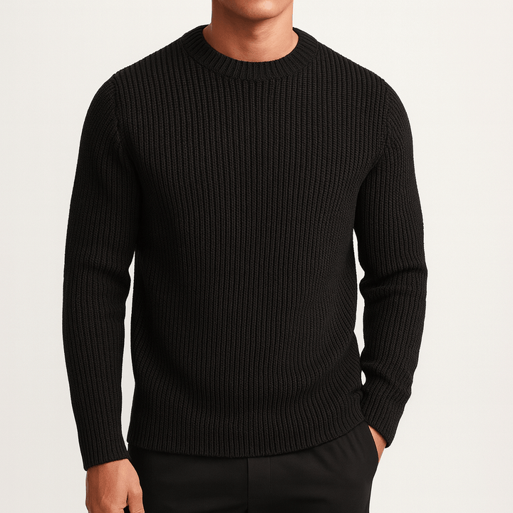 Unisex Knit Sweater with Crew Neck
