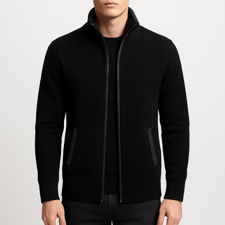 Unisex Knitted Zip Cardigan Relaxed Fit