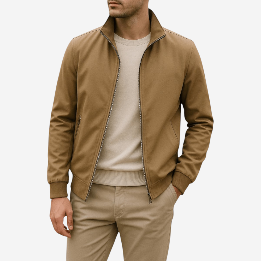 Unisex Lightweight Jacket with Zipper Front