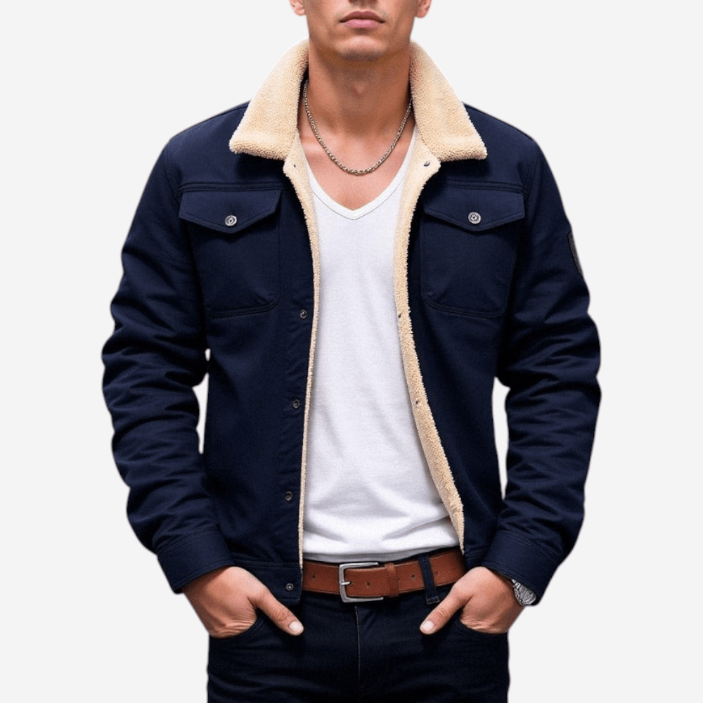 Unisex Bomber Jacket with Lining Regular Fit