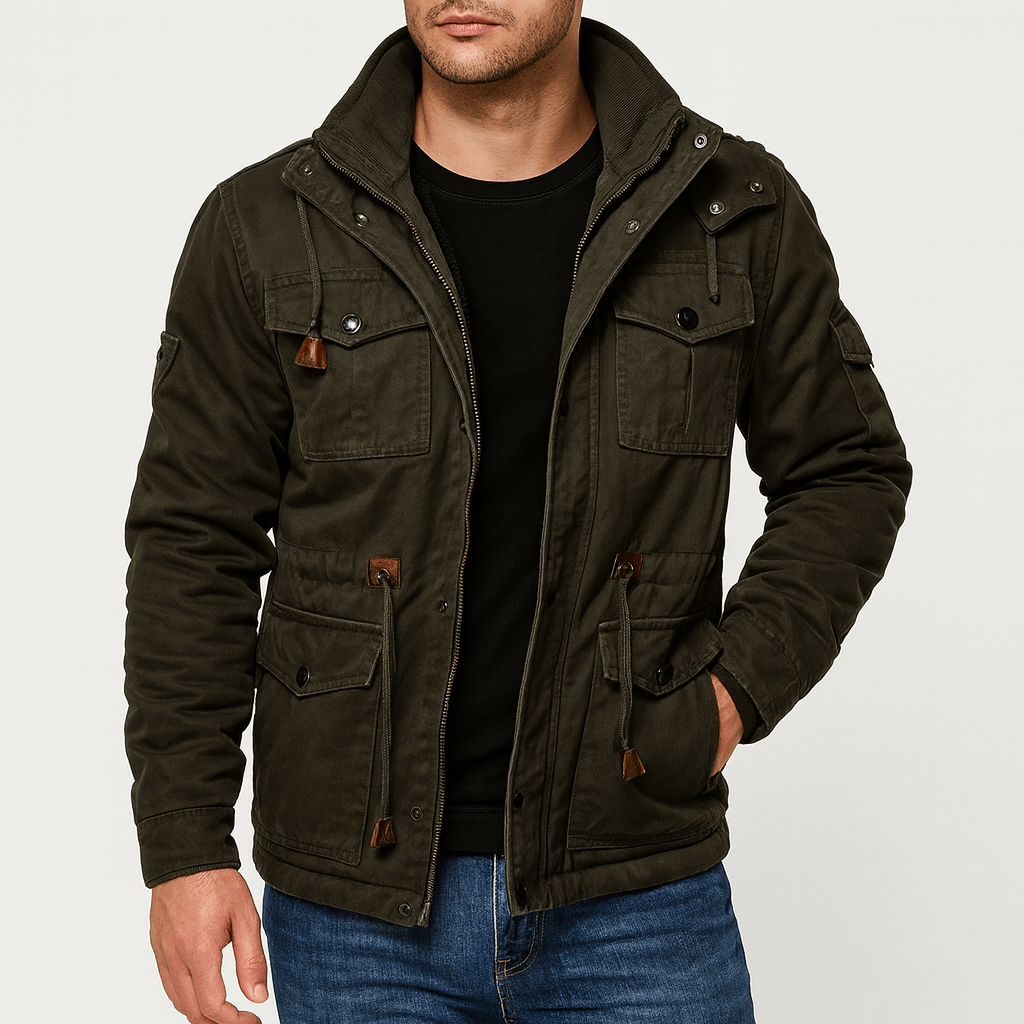 Unisex Bomber Jacket with Lining Regular Fit