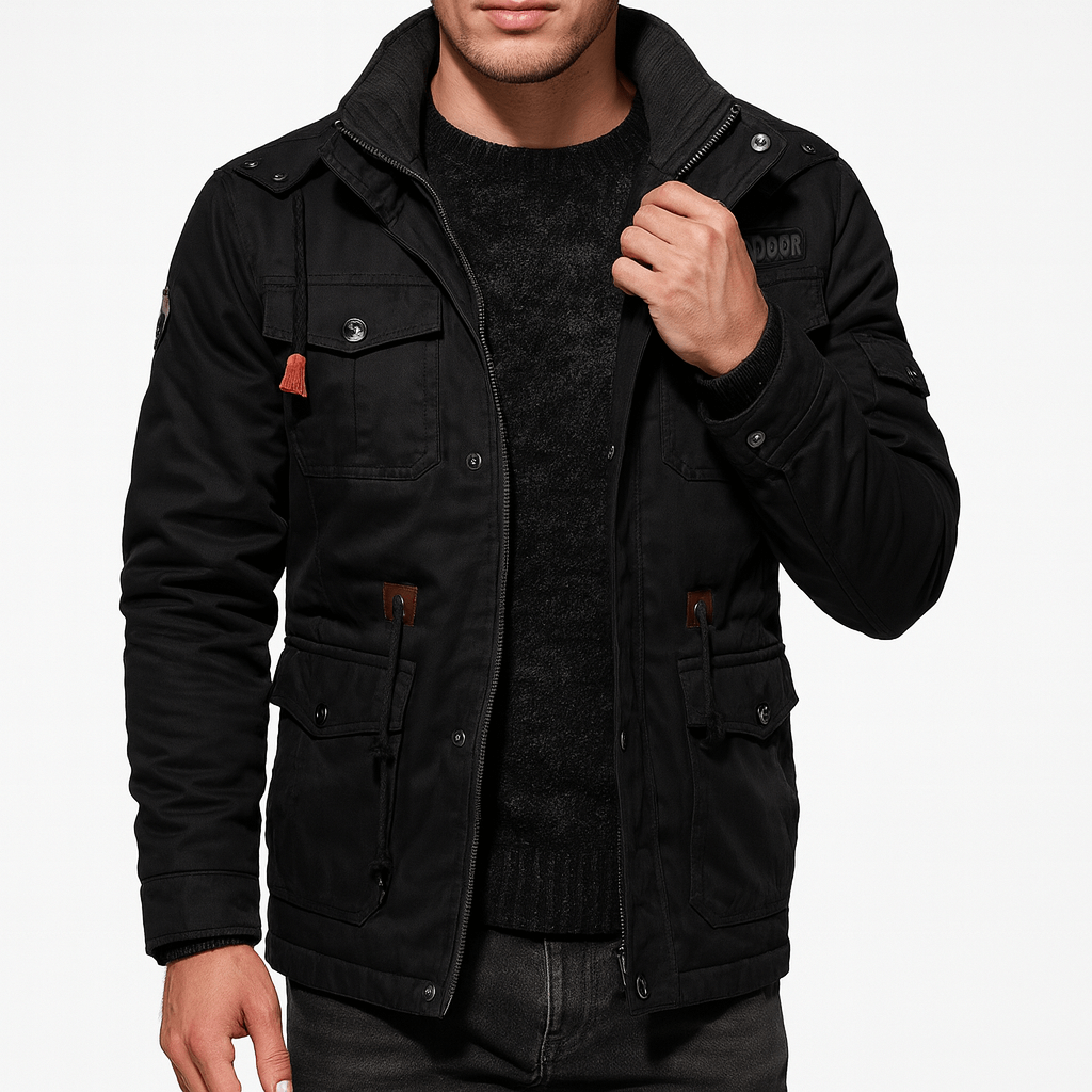 Unisex Bomber Jacket with Lining Regular Fit