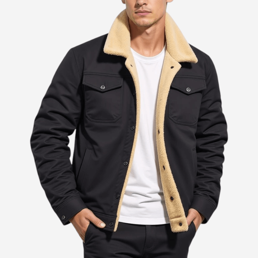 Unisex Bomber Jacket with Lining Regular Fit