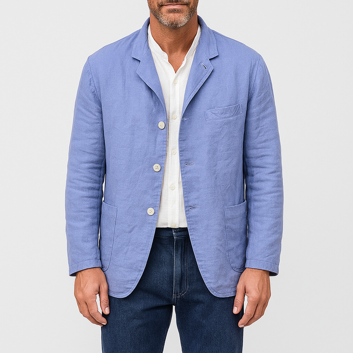 Womens Linen Blazer Relaxed Fit