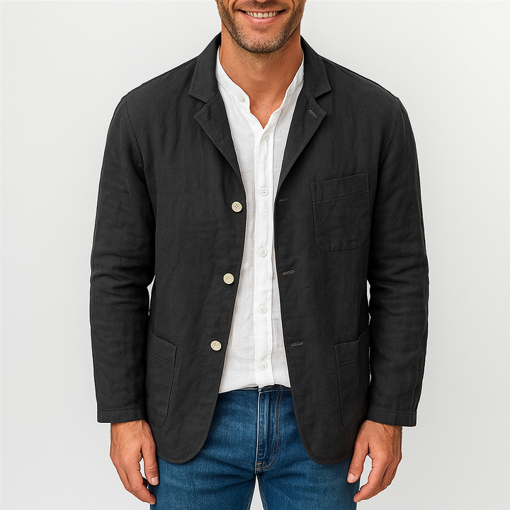 Womens Linen Blazer Relaxed Fit