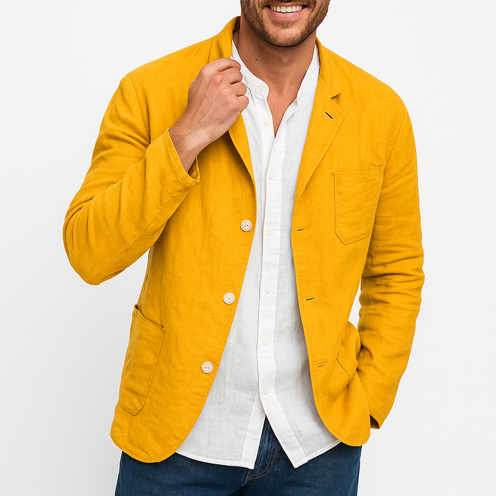 Womens Linen Blazer Relaxed Fit
