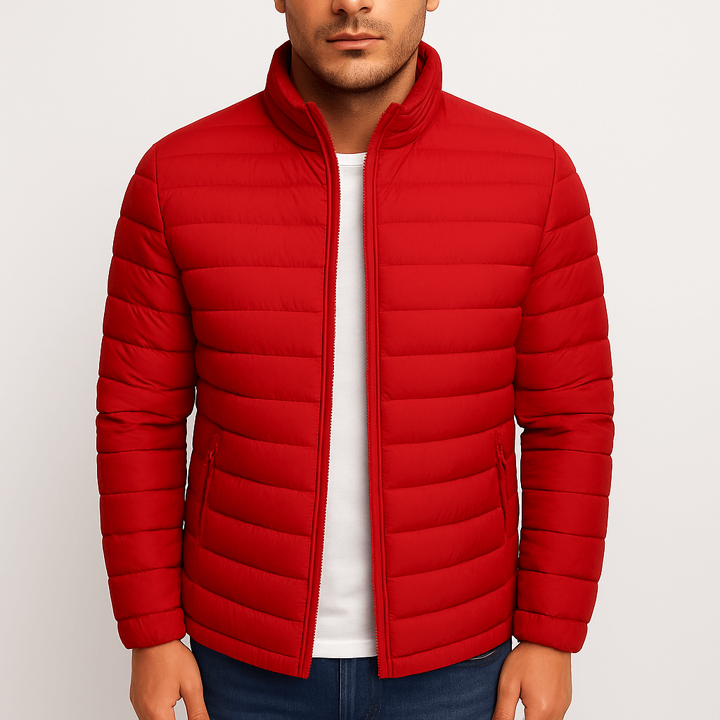 Mens Puffer Jacket Insulated Quilted Warm Fit - BritishMode