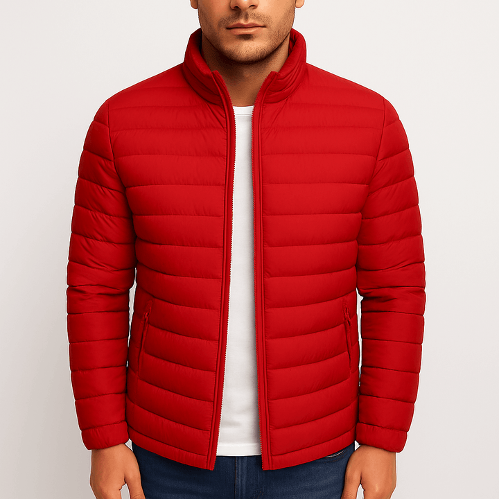 Mens Puffer Jacket Insulated Quilted Warm Fit - BritishMode