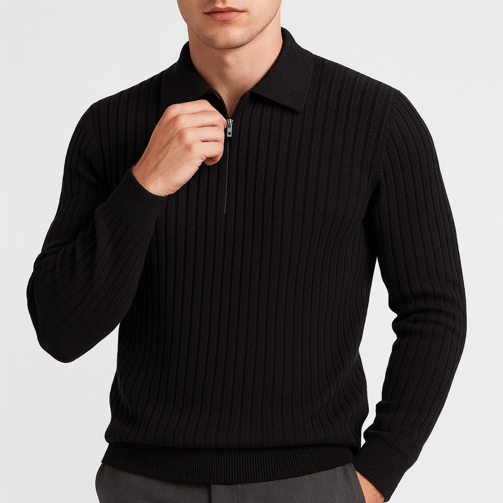 Unisex Merino Wool Quarter-Zip Pullover