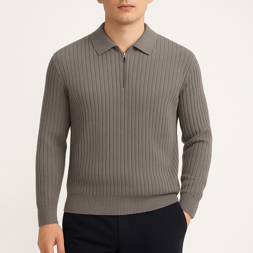 Unisex Merino Wool Quarter-Zip Pullover