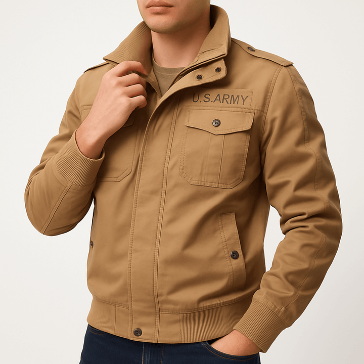 Mens Bomber Jacket Military Style Durable - BritishMode