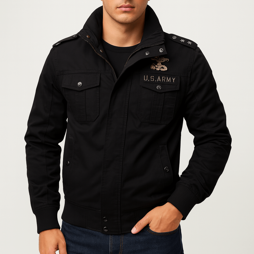 Mens Bomber Jacket Military Style Durable