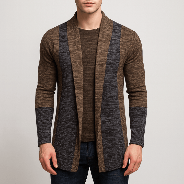 Womens Open-Front Knit Cardigan Relaxed Fit - BritishMode