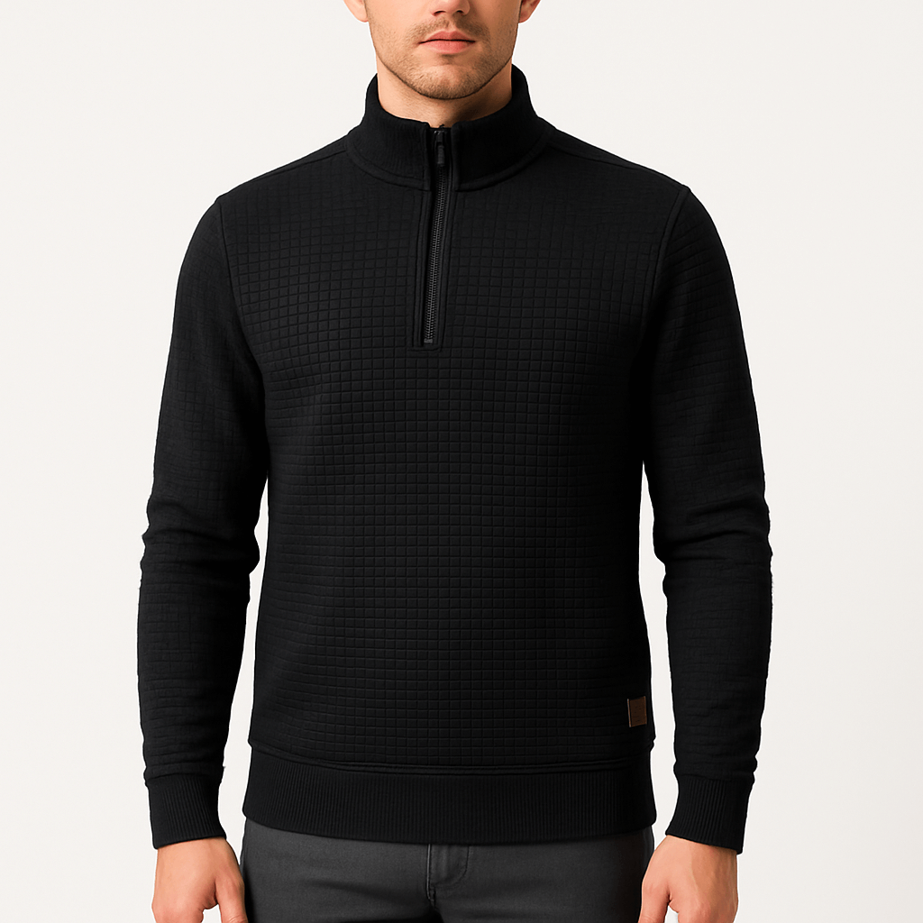 Unisex Oversized Pullover Half-Zip Casual Fit - BritishMode