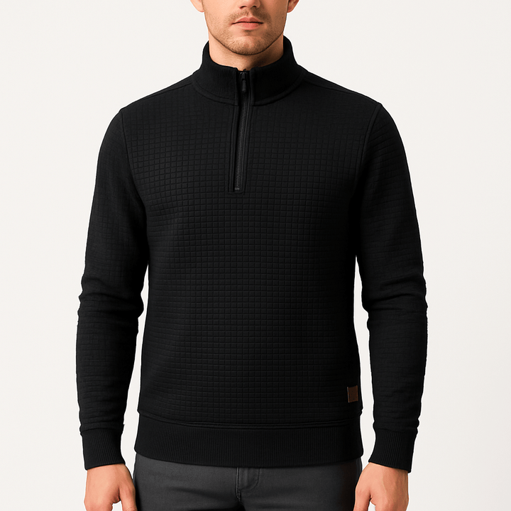Unisex Oversized Pullover Half-Zip Casual Fit - BritishMode