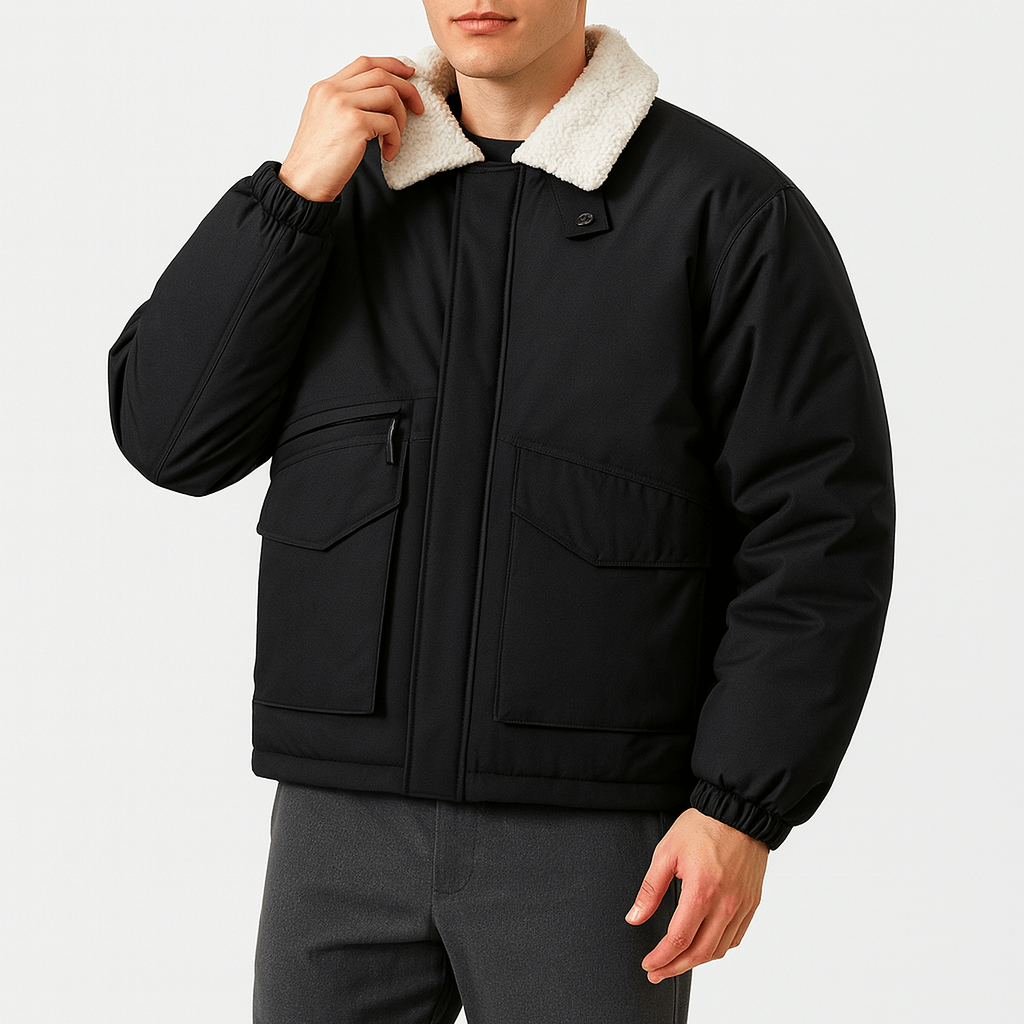 Unisex Padded Winter Jacket Insulated Warm Fit - BritishMode