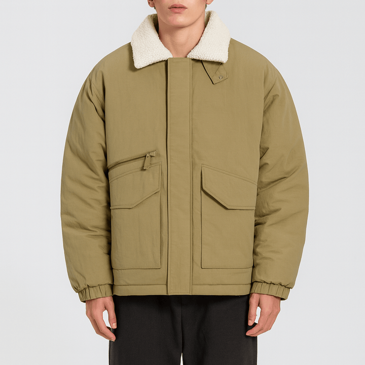 Unisex Padded Winter Jacket Insulated Warm Fit