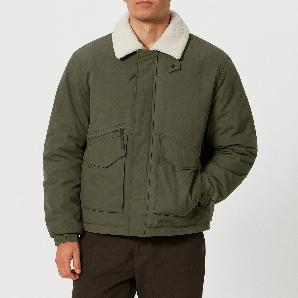 Unisex Padded Winter Jacket Insulated Warm Fit