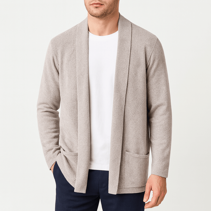 Womens Knit Cardigan with Pockets Relaxed Fit - BritishMode