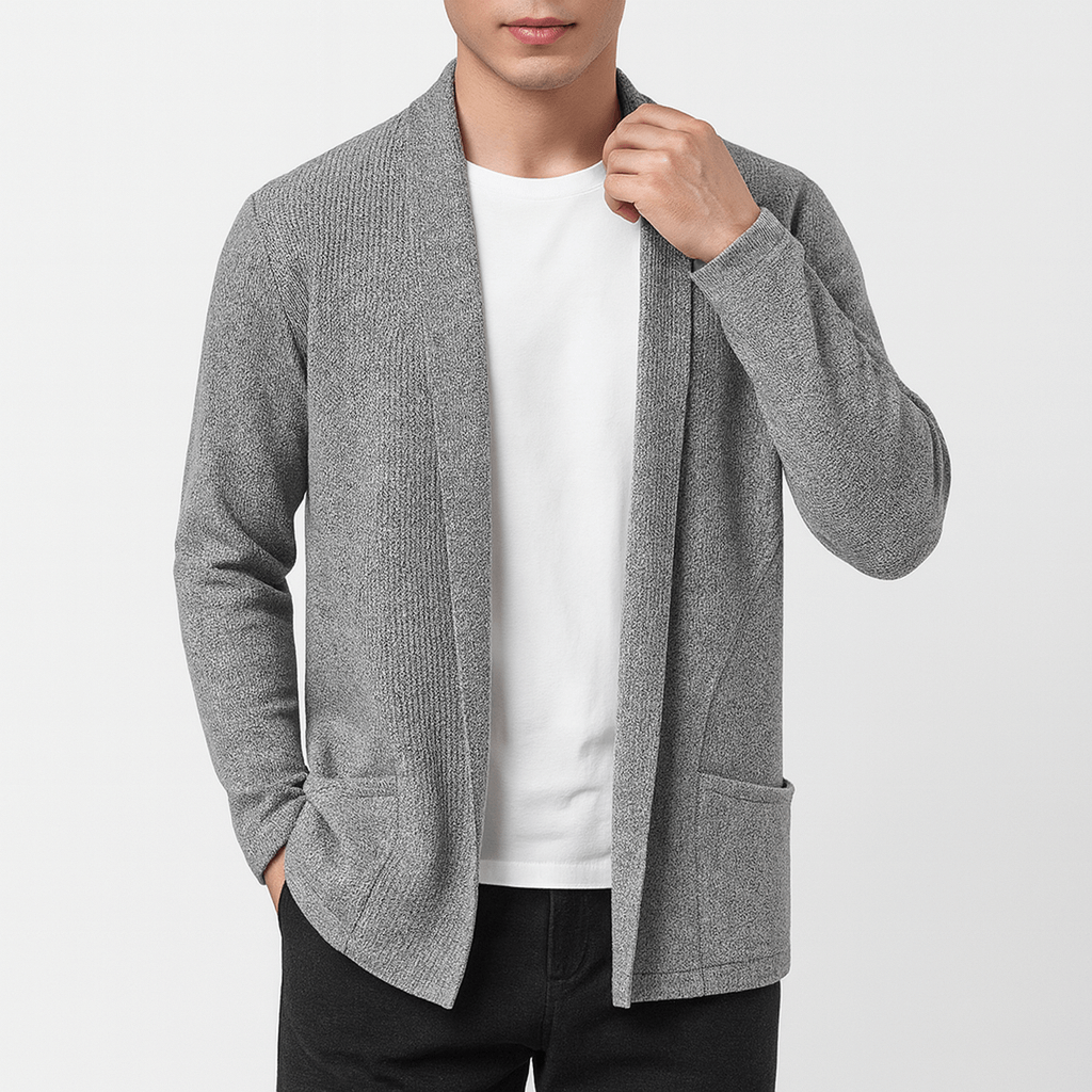 Womens Knit Cardigan with Pockets Relaxed Fit