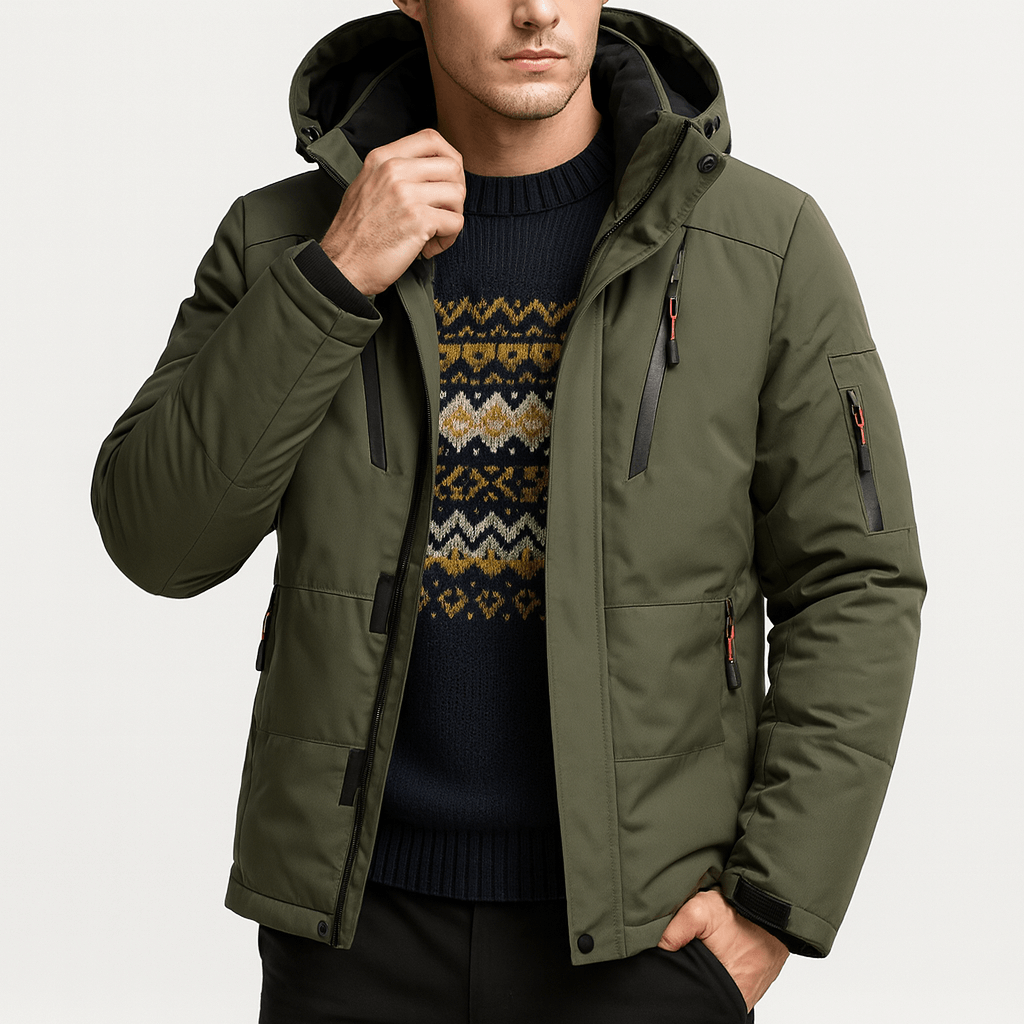 Unisex Puffer Jacket Insulated Warm Fit