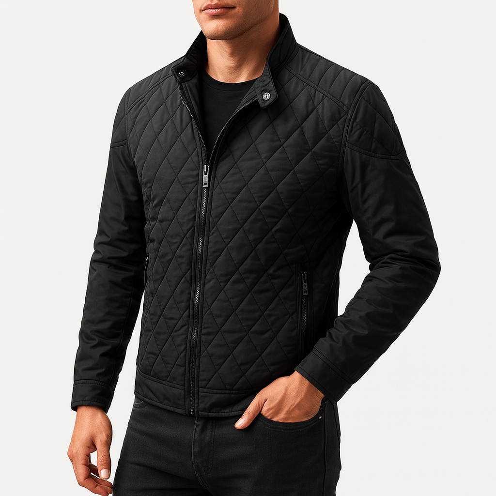 Unisex Quilted Bomber Jacket Lightweight Fit