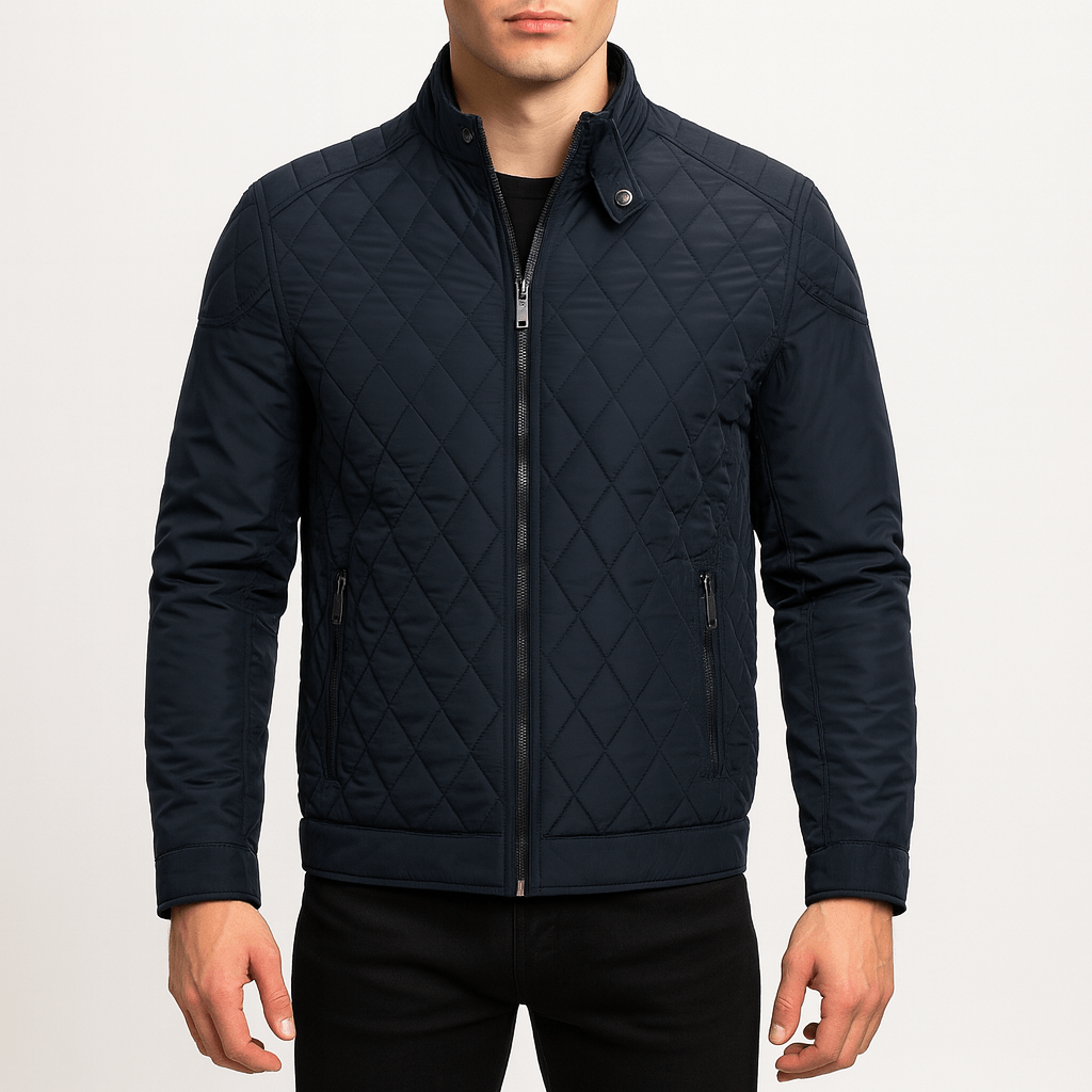 Unisex Quilted Bomber Jacket Lightweight Fit - BritishMode