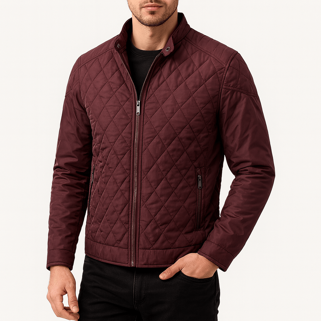 Unisex Quilted Bomber Jacket Lightweight Fit