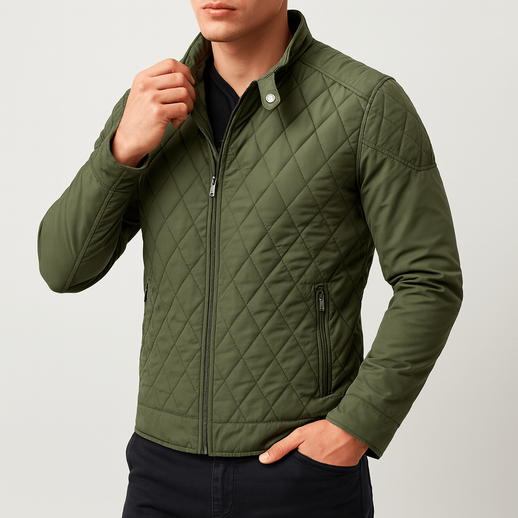 Unisex Quilted Bomber Jacket Lightweight Fit
