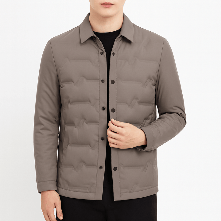 Unisex Quilted Down Jacket Insulated Warm Fit - BritishMode