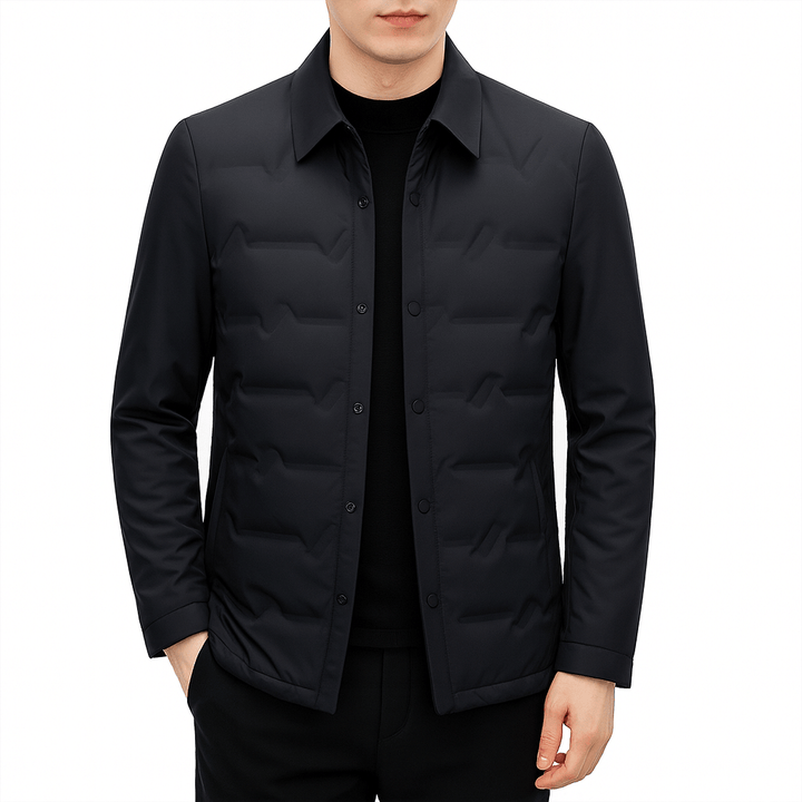 Unisex Quilted Down Jacket Insulated Warm Fit