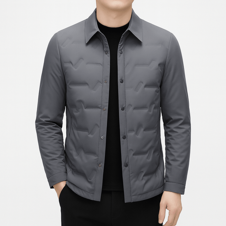 Unisex Quilted Down Jacket Insulated Warm Fit