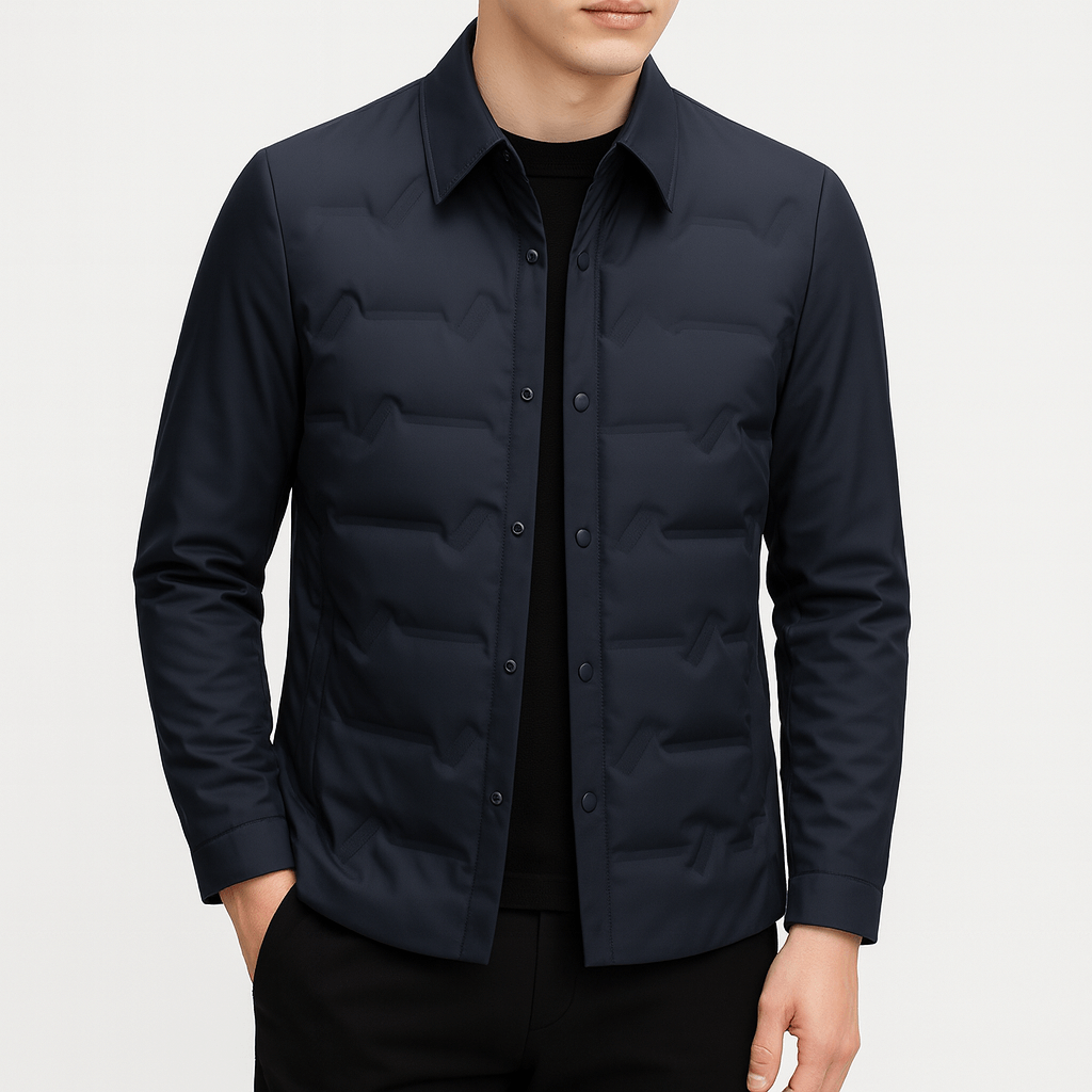 Unisex Quilted Down Jacket Insulated Warm Fit