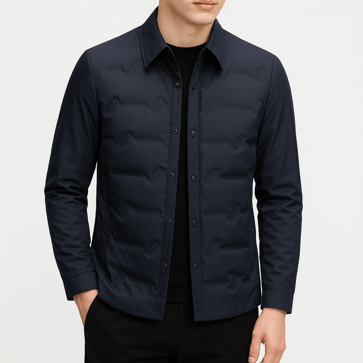 Unisex Quilted Down Jacket Insulated Warm Fit